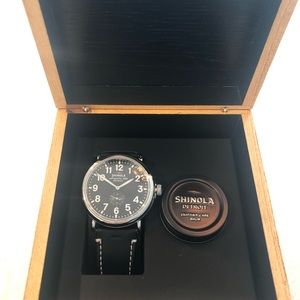 Shinola Detroit - Runwell 47mm, Black/Black watch